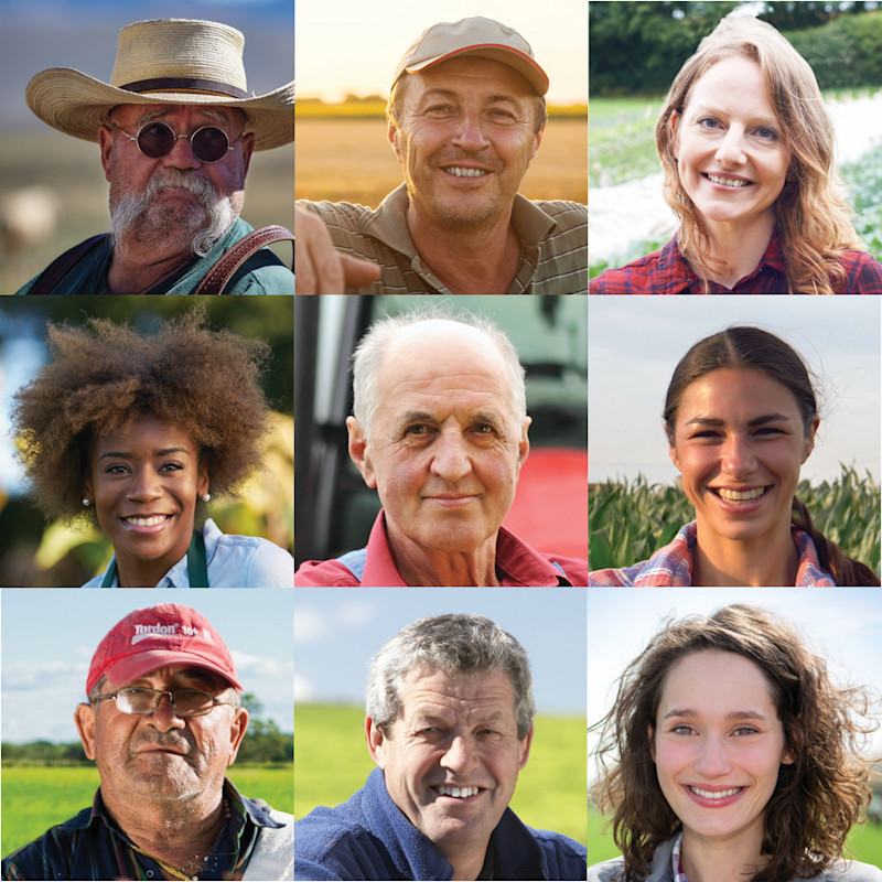 A Grid of Farmer Personas
