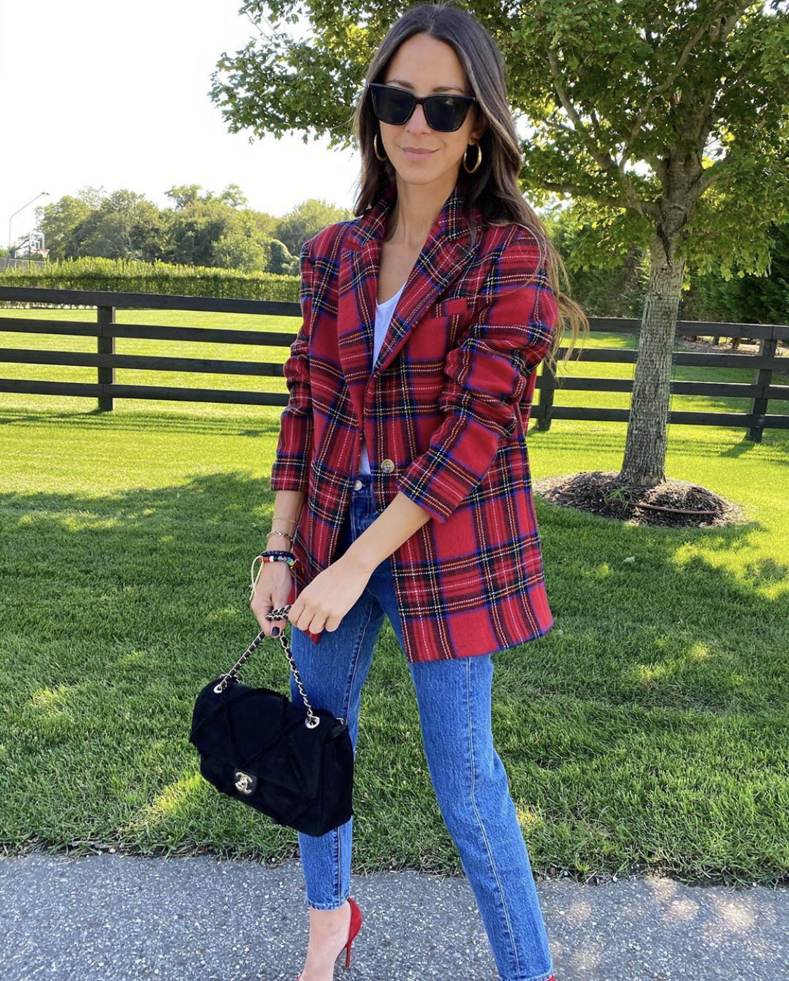 marley plaid blazer