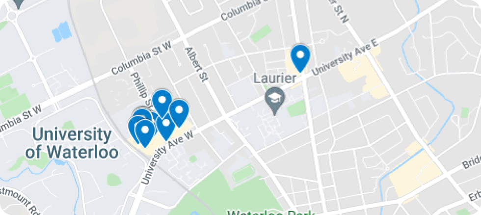 Waterloo—Cash Card Locations Waterloo—Cash Card Locations