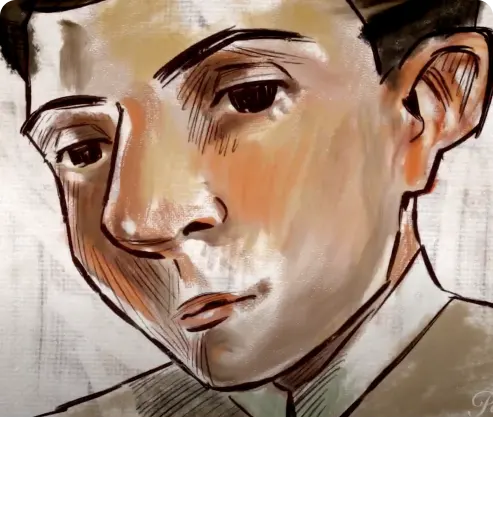 男性臉部插畫