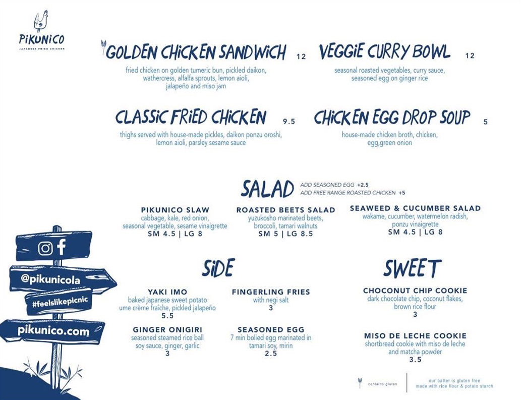 Piku Menu