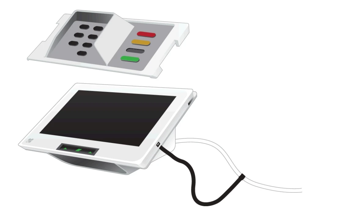 Image displaying Clover Mini 3 PIN Entry Aid device.