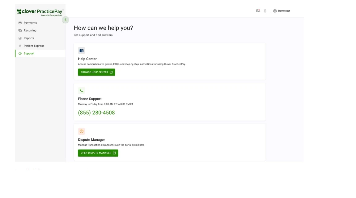 Image indicates 'How can we help you' screen where Phone support number is shown.