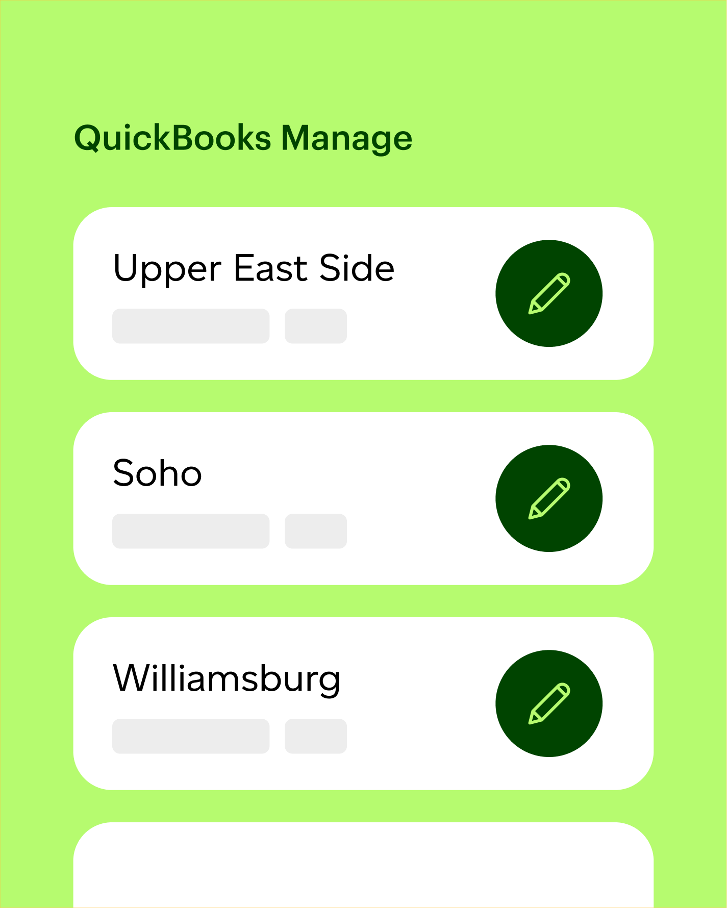 Core Website - 13 - 4 Cards - Quickbooks integration