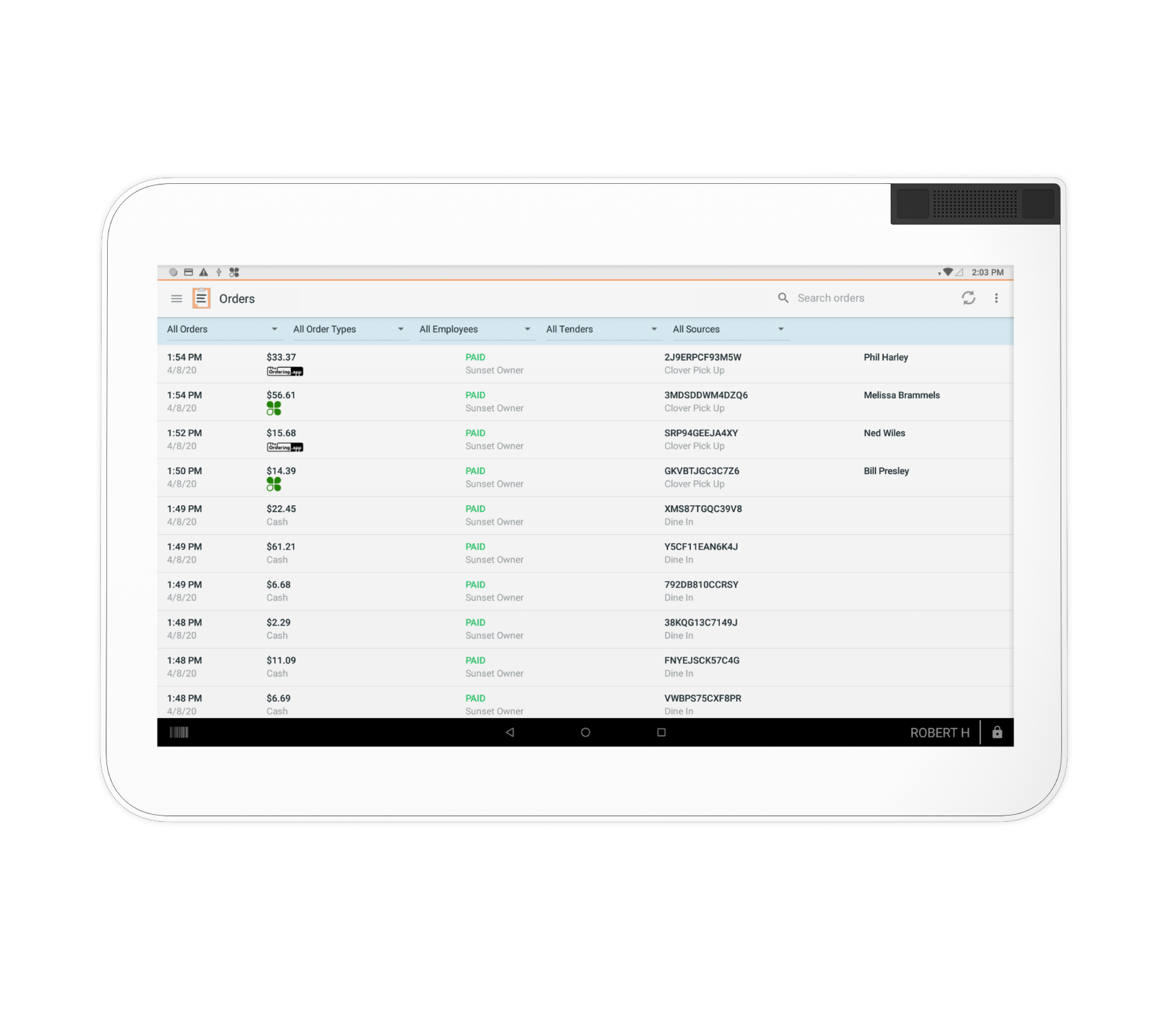 clover online ordering olo hero