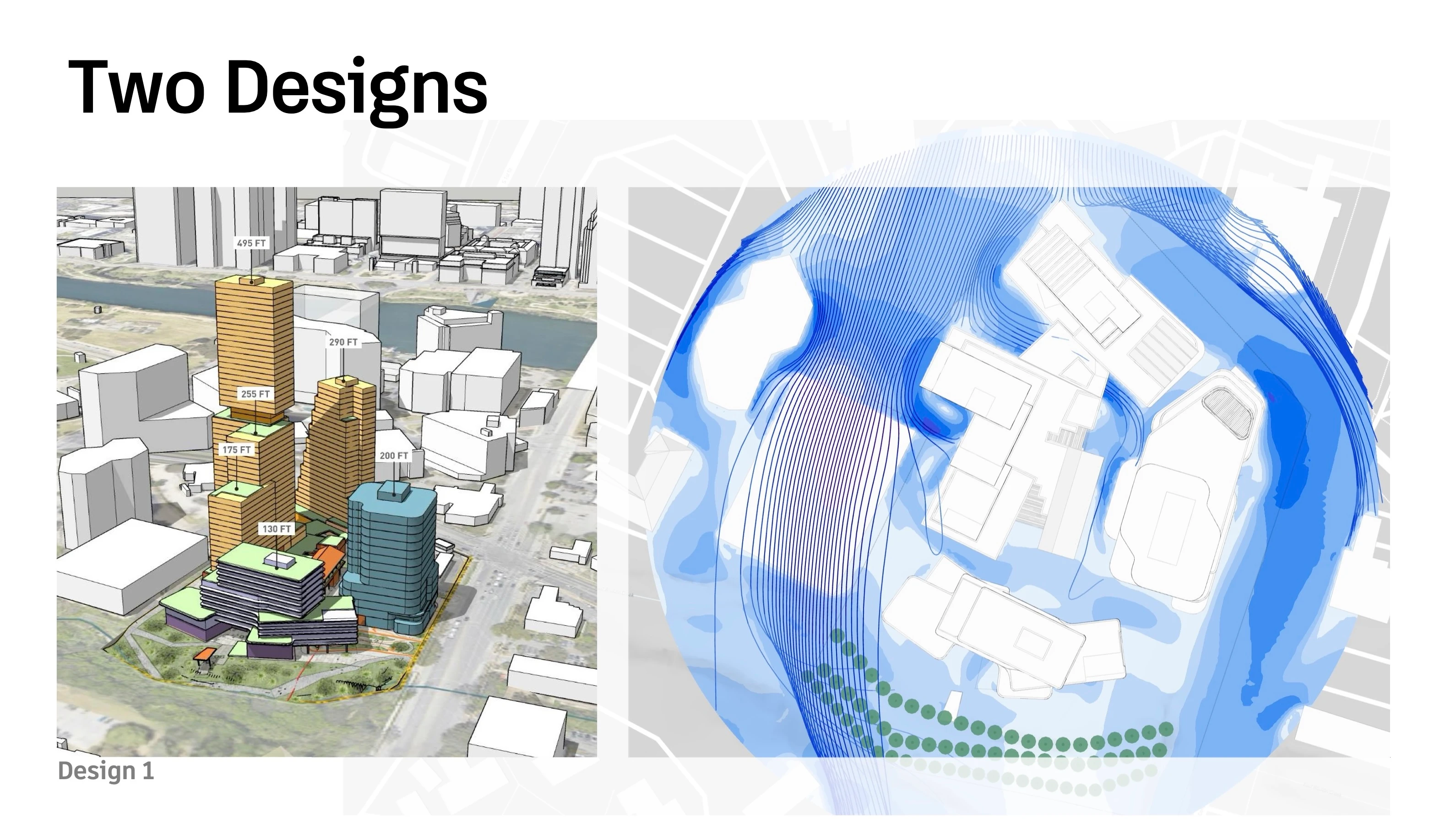 Comparison of designs