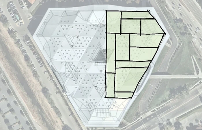 Project VGAN lets users test-fit plans quickly by sketching a boundary around the area being laid out.