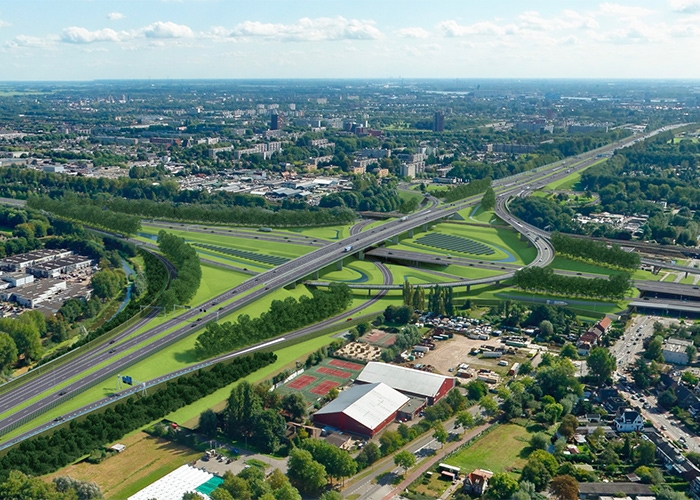 A rendering of the completed highway.