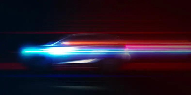 car with air flow overlay