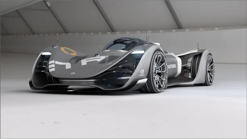 Rendering of a concept car.