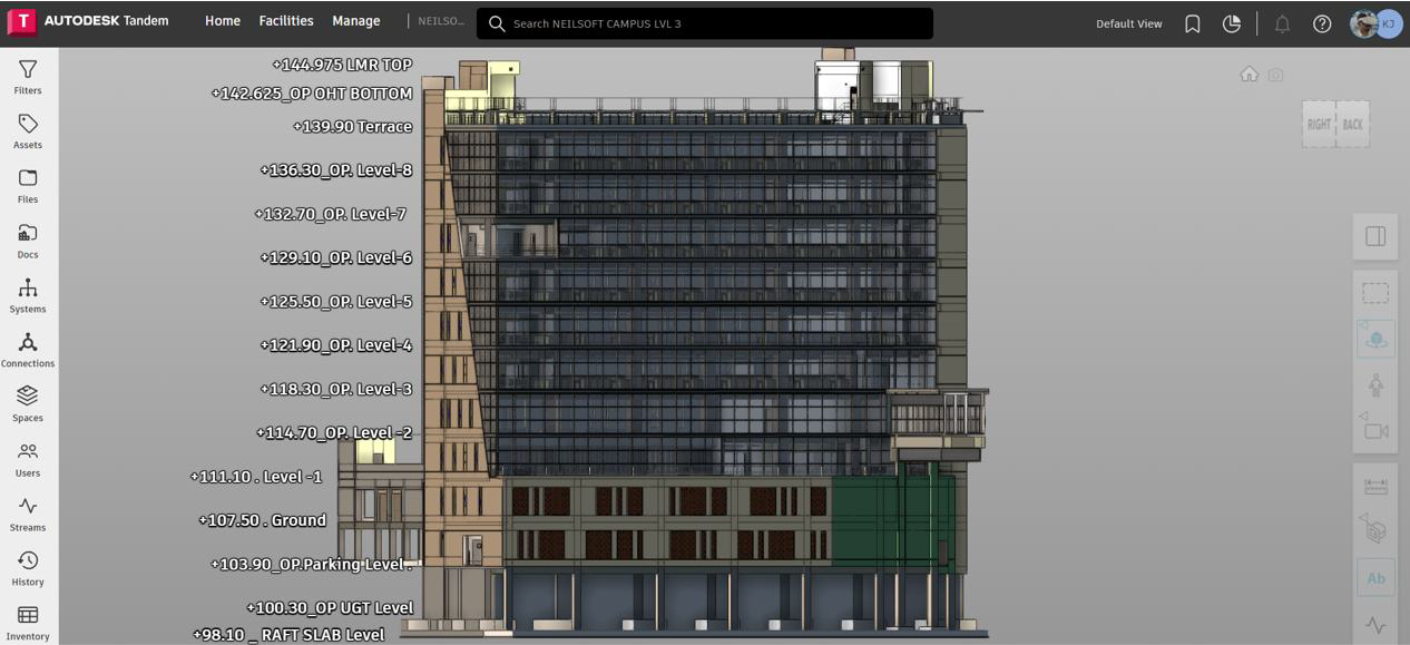 Neilsoft building digital twin render