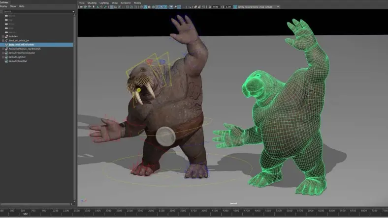 Machine learning deformer in Autodesk Maya