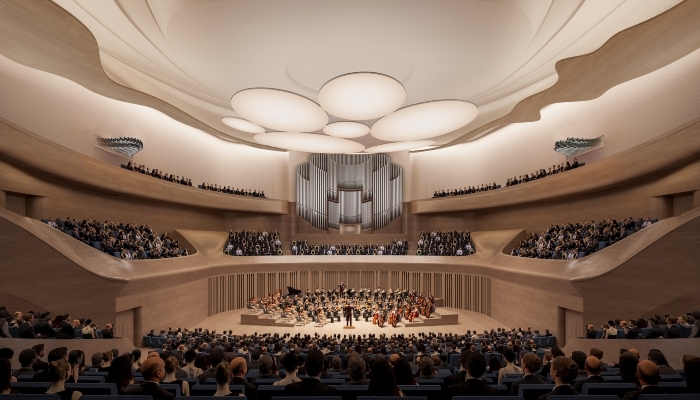 Inside the Sub Center concert hall