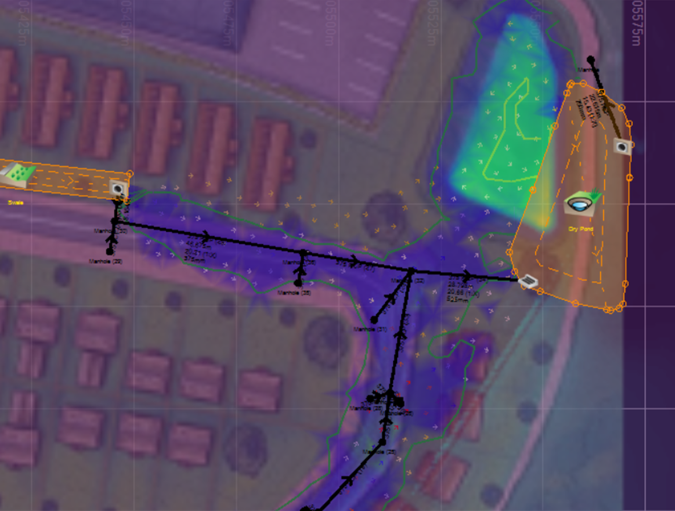 machine learning deluge tool within InfoDrainage