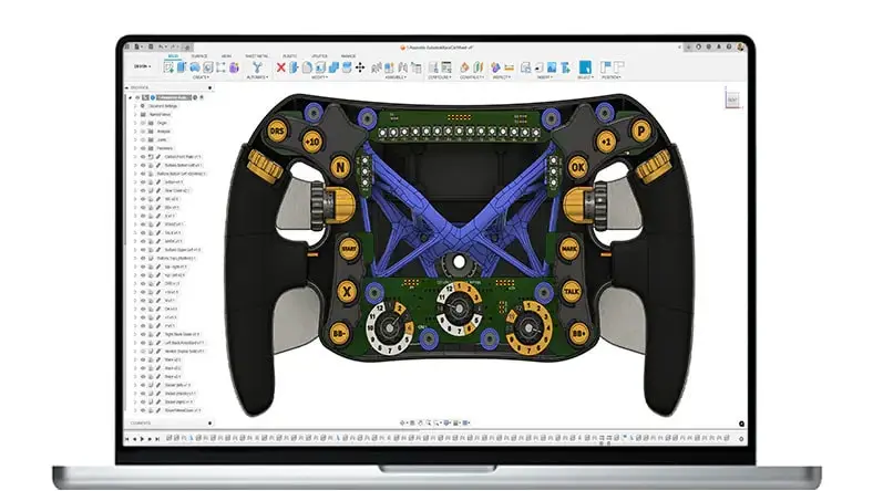 Controller 3D design in Autodesk Fusion for Design