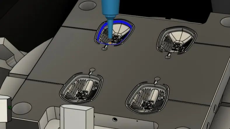CAM multi-axis machining of headphones cover