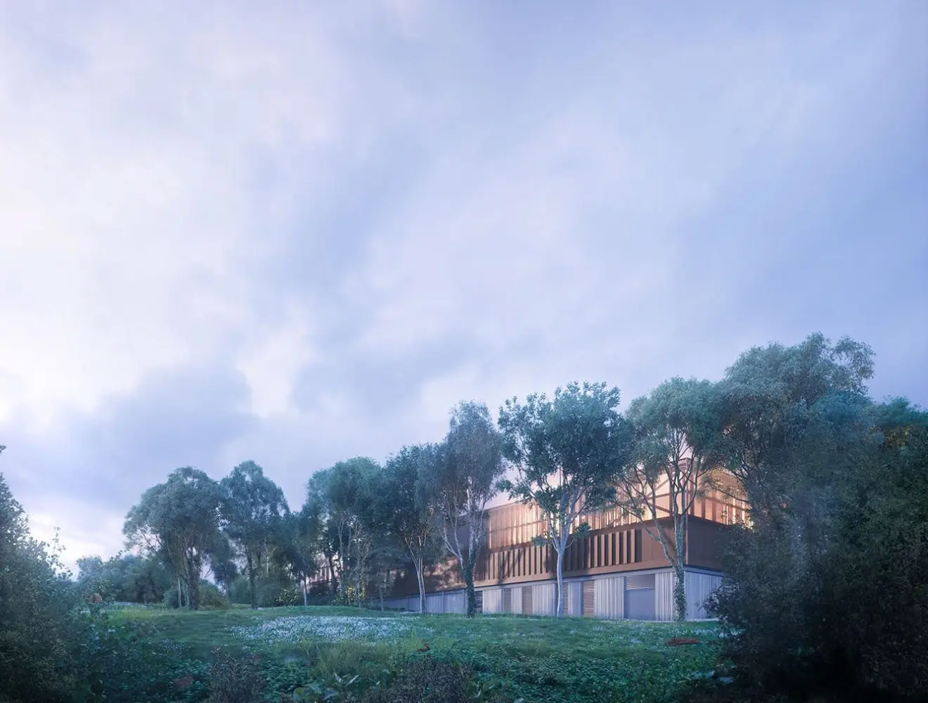 Building in greenery