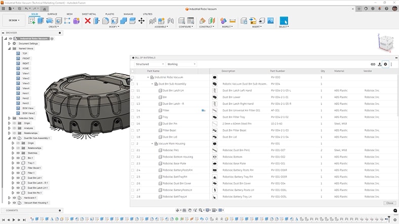 Autodesk Fusion product data management