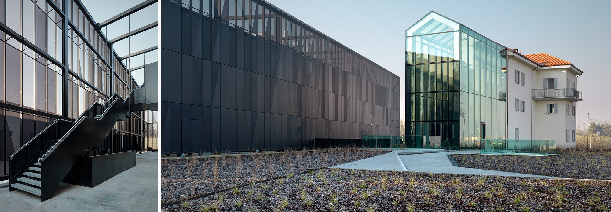 Exterior of the Bulgari factory