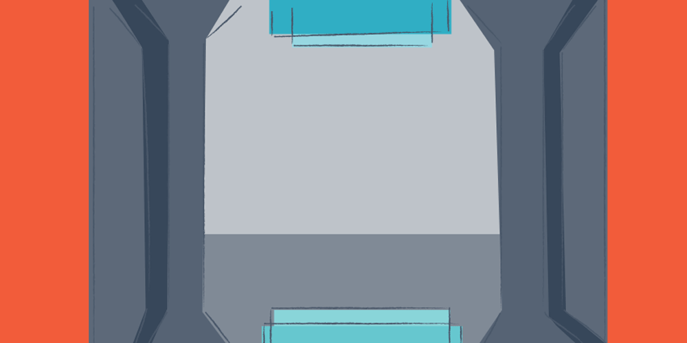 Illustration of a spinning wheel