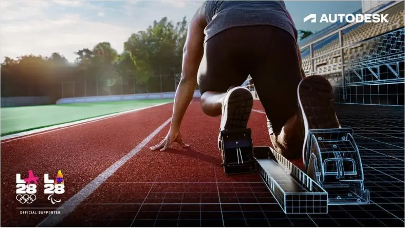 Image of man running on outside track.