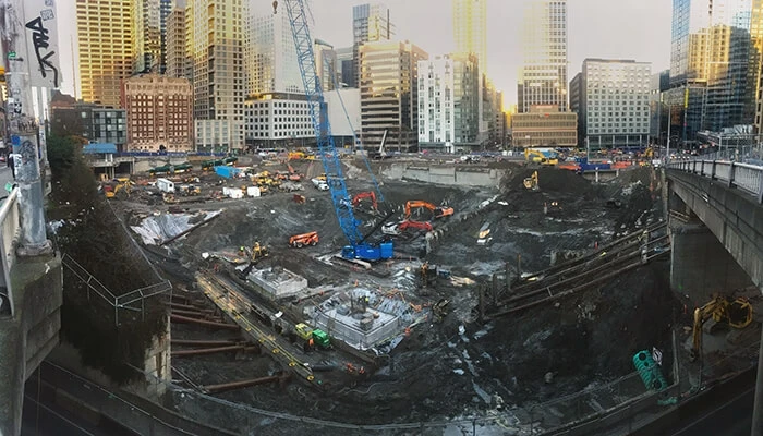 Washington State Convention Center under construction