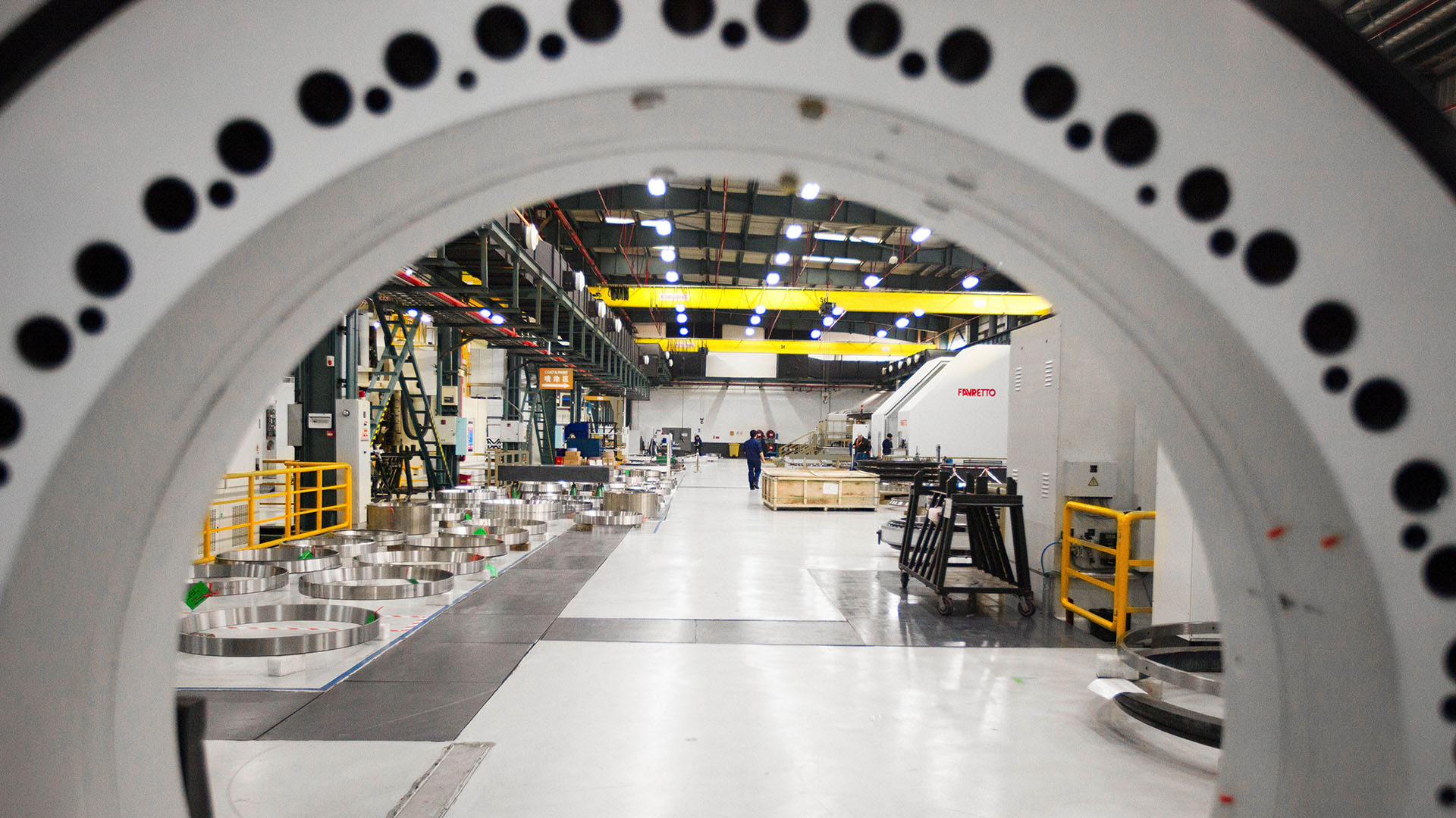 View of a Timken plant.