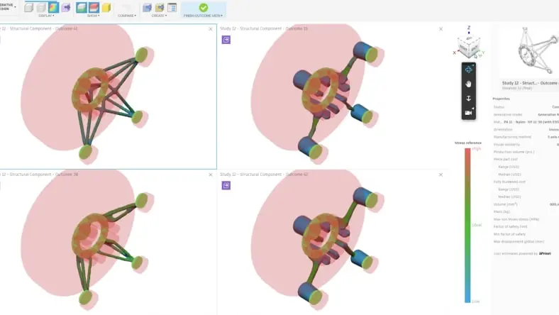 Generative design for manufacturing