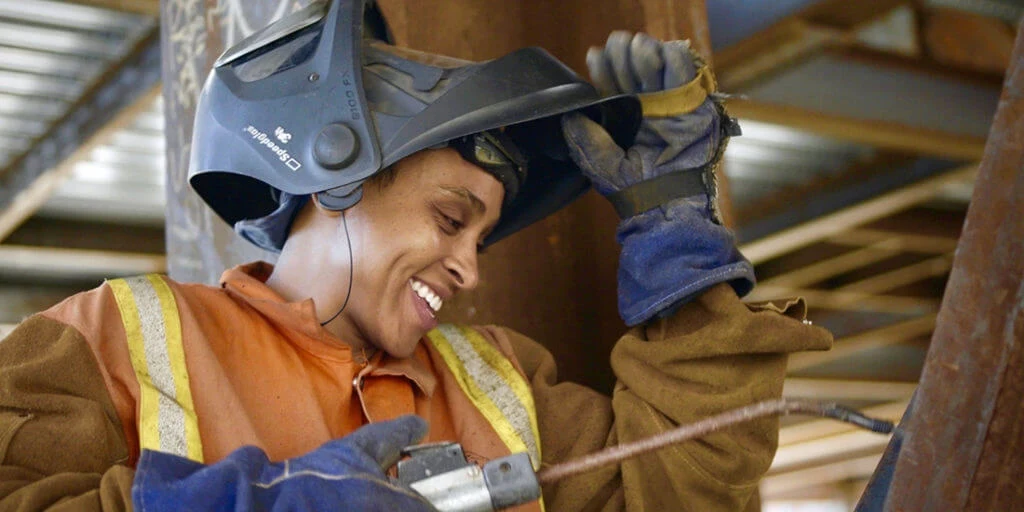 Gender equality in construction industry: ironworker Ambra Melendez