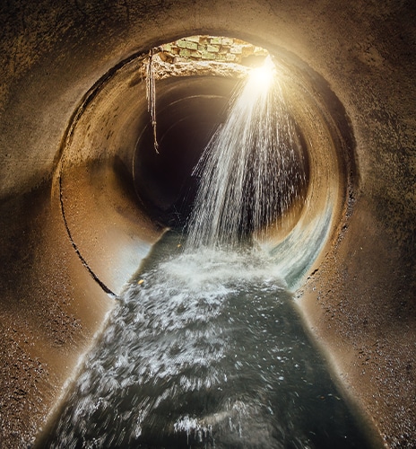 36% decrease in leaks with surge analysis. Background Image