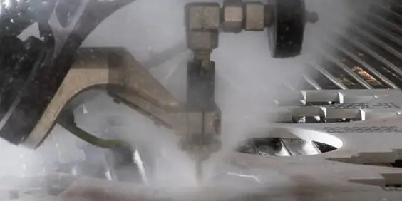 High pressure waterjet cutting