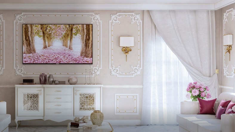 dainty living room