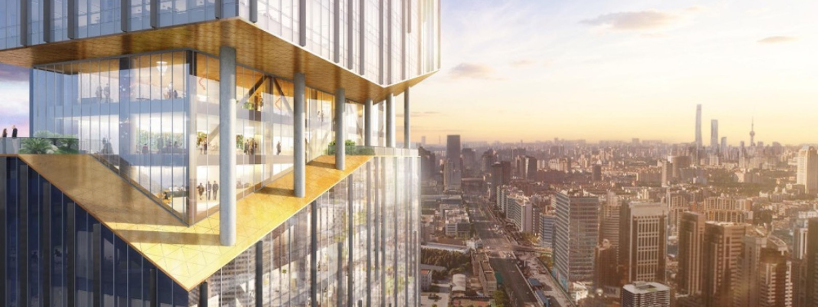 The Shanghai skyline