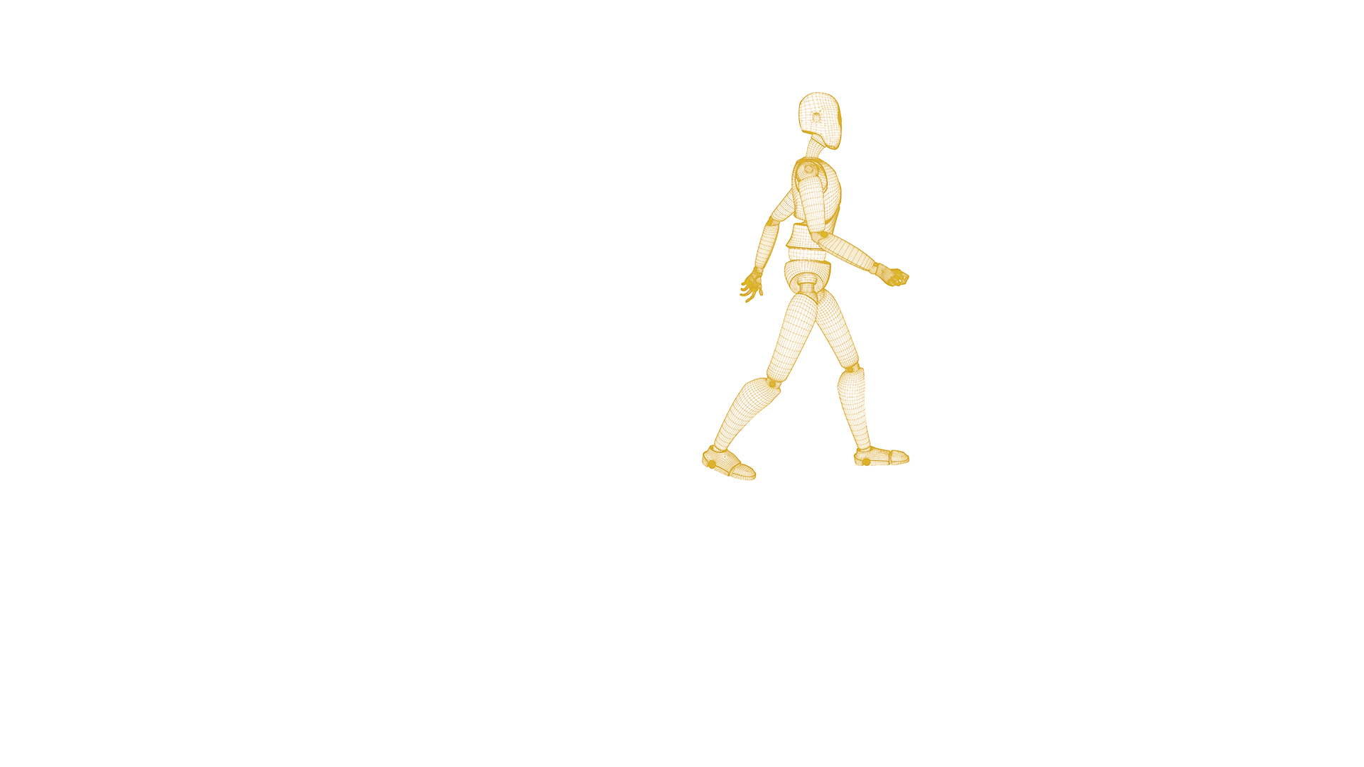 CG character mesh.