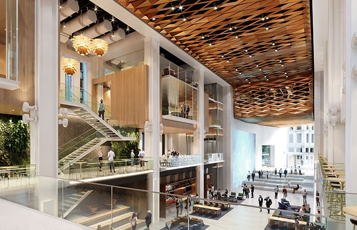 passive house design winthrop center the connector rendering