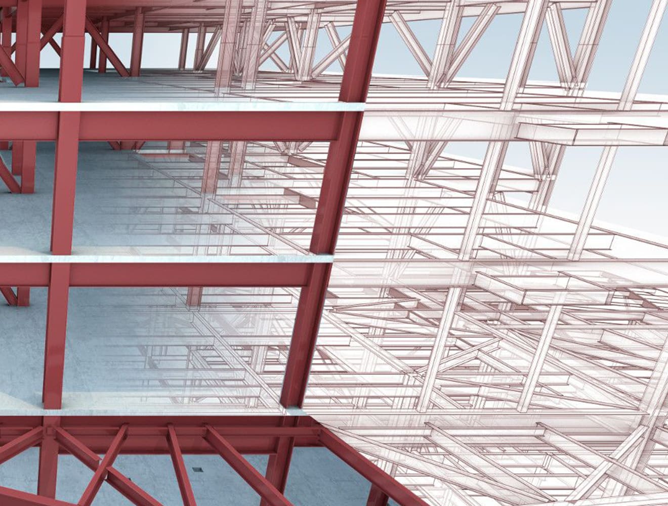 Structural beams rendering