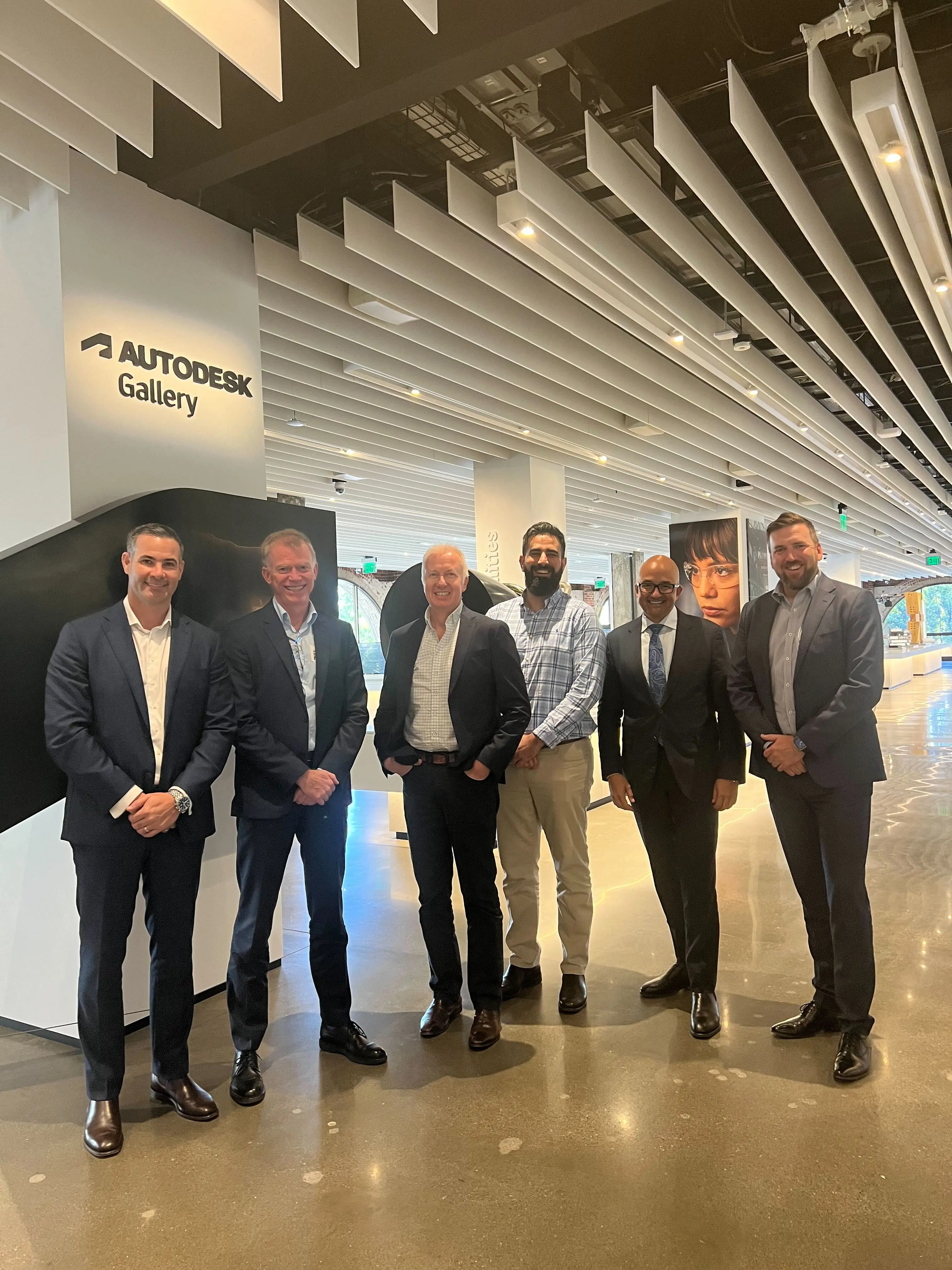 Aurecon team visiting Autodesk Gallery in San Francisco