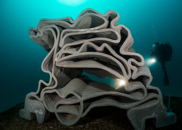 3D printed coral reef