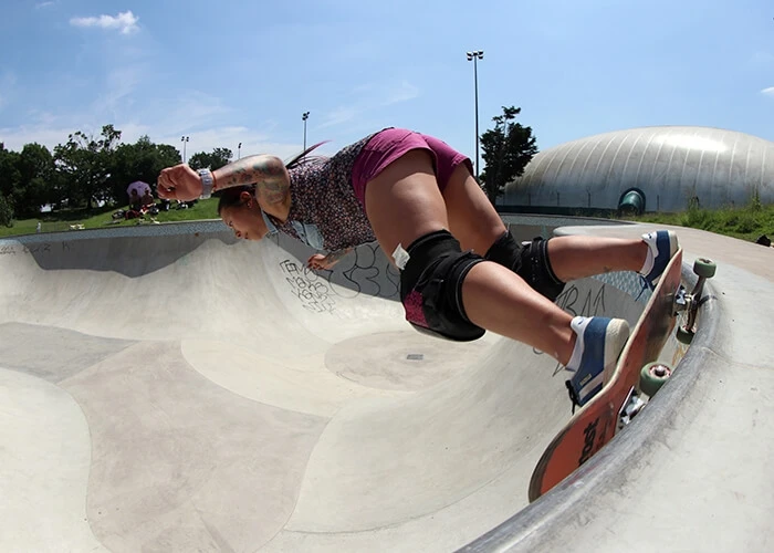 Skateboarder Wings Chan
