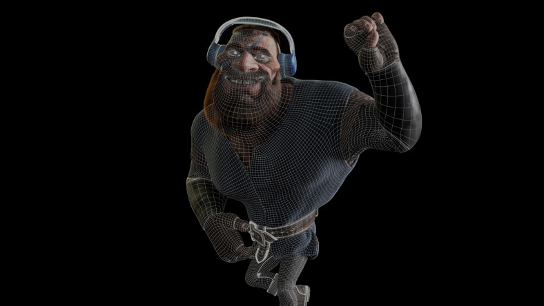 Viking listening to music and dancing