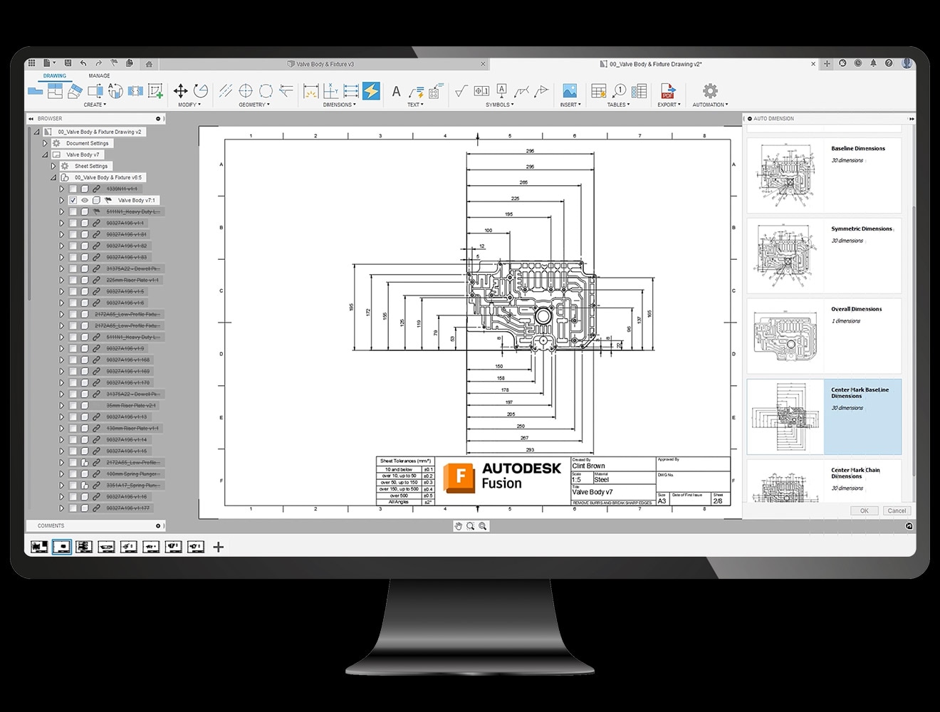 Autodesk Fusion automated drawings