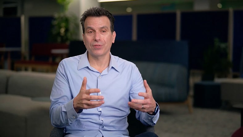 Autodesk CEO Andrew Anagnost talking about data connectivity and AI