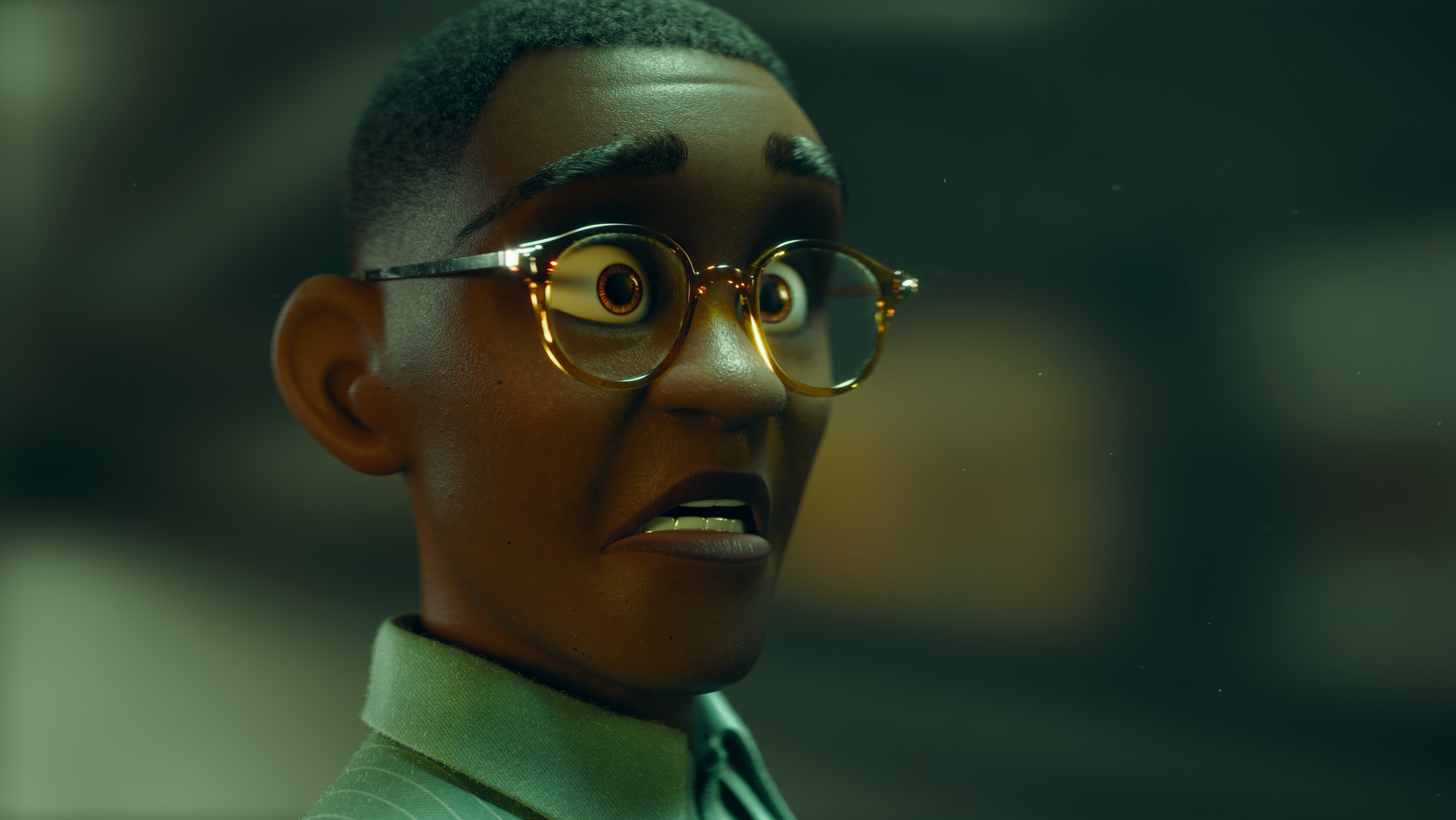 Scared man