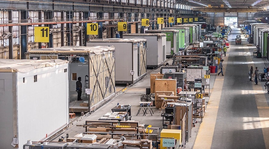 A production line at the BLOX factory near Birmingham, AL