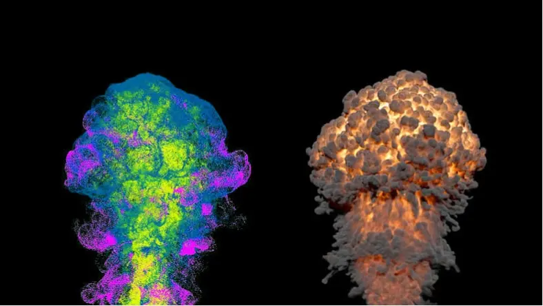Animation of an explosion.