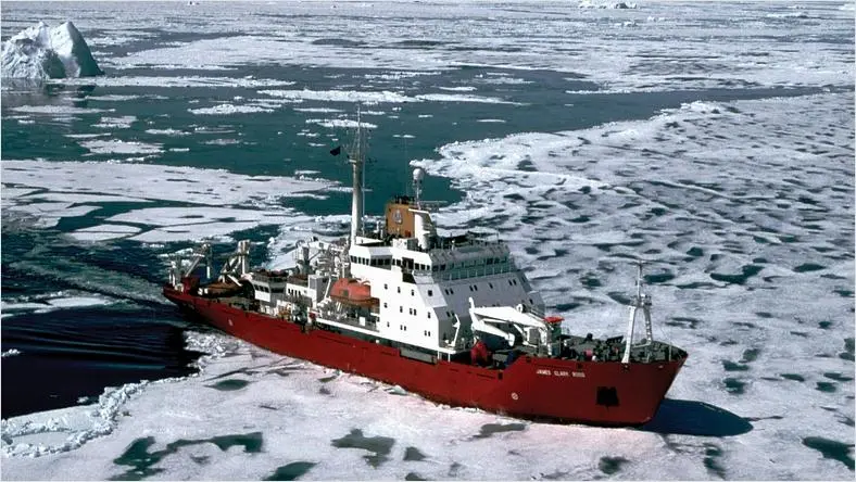 Antarctic ship, part of British Antarctic Survey project
