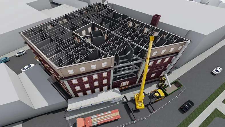 A rendering of the new YMCA in Beverly, Mass.