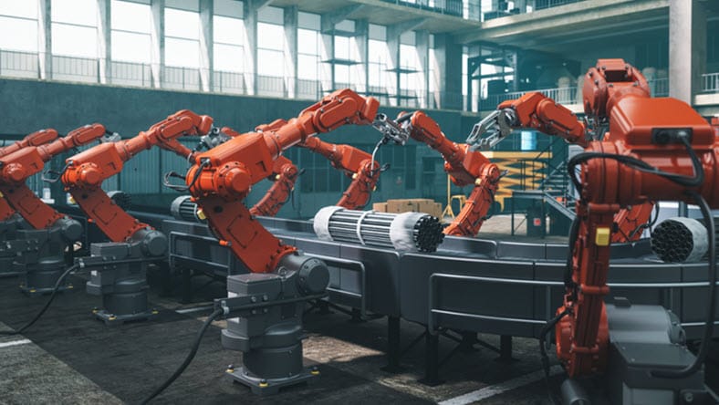 Robotic machines in manufacturing