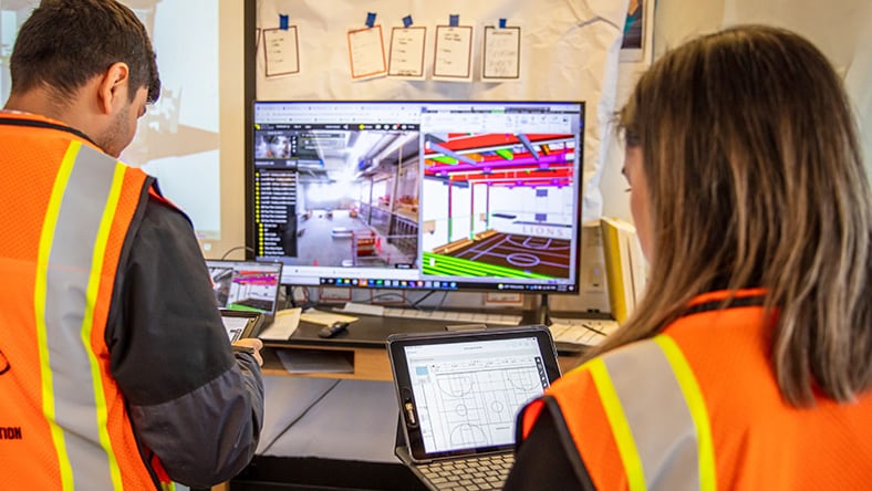 Floor plan construction collaboration