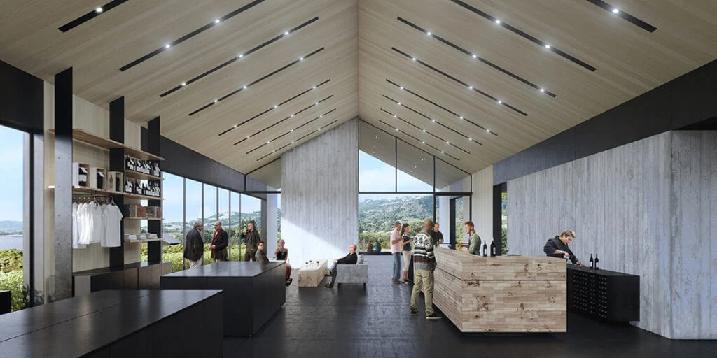 Rendering of a lobby